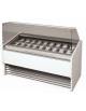 Vetrina gelati 18 gusti vaschette Lt. 4,25 PANNELLATA - Vetri dritti bassi - Refrigerazione ventilata -15° -18°C -Motore interno