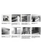Tavolo refrigerato 2 Porte Dimensioni Cm.166x80x85h