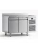 Tavolo refrigerato congelatore BT -10° -20°C per pasticceria 2 Porte Dimensioni Cm 150,5x80x86h-Tropicalizzato classe climatica