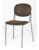 Sedia sovrapponibile imbottita rivestimento in similpelle - cm 40x40x46h/80H