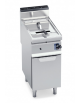 FRIGGITRICE PROFESSIONALE A GAS SU MOBILE 1 VASCA DA LT. 10 - ACCENSIONE PIEZOELETTRICA - kw 6,9 - cm 40x71,4x85/90h