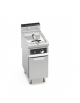 FRIGGITRICE PROFESSIONALE A GAS 1 VASCA LT 18 - COMANDI ELETTRONICI - BRUCIATORI FUORI VASCA - cm 40x71,4x85/90h