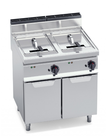 FRIGGITRICE ELETTRICA 18+18LT SU VANO produzione kg60 kW13.5 x2