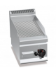 FRY TOP A GAS RIGATO DA BANCO - POTENZA 4 KW - MISURE 30x60x29H