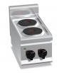 CUCINA ELETTRICA 2 PIASTRE TONDE DA BANCO - POTENZA TOTALE 4 KW - CM 30x60x29H