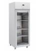 Armadio refrigerato con porta a vetri GN 2/1 inox , refrigerazione ventilata +3° +10°C - cm 70x89,1x204,5h