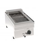 Griglia elettrica ad acqua da banco, 1 griglia da cm 25x40 - potenza totale Kw 3 trifase - cm 35x65x28h