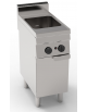 Cuocipasta a gas su mobile, 1 vasca GN2/3 da Lt 23 in AISI 316 - potenza gas totale Kw 10 - cm 35x65x85h