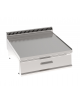 Piano di lavoro neutro da banco, in acciaio inox AISI 304 - con 1 cassetto GN 2/1 - cm 70x65x28h
