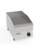 Fry top elett. trifase-3.9kw da banco, piastra liscia cromata, R.T. 50÷320 °C - sup. di cottura cm 34,6x56,4  - dim. 35x60x30h