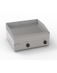 Fry-Top elettrico da banco, 2 zone cottura, piastra liscia cm 69,6x56,4 - potenza tot. Kw 7,8 trifase - cm 70x60x30h