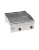 Fry-Top elettrico da banco, 1/3 rigato + 2/3 liscio, 2 zone cottura - dim. piastra cm 69,6x56,4 - trifase Kw 7,8 - cm 70x60x30h