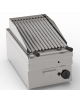 Griglia gas a pietra lavica da banco - 1 griglia inox a "V" da cm 30x48 - potenza gas totale Kw 6,9 - cm 35x60x30h