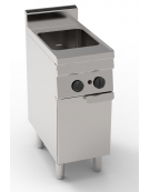 Cuocipasta a gas 1 vasca GN 2/3, in acciaio inox AISI 316 da 23 litri di capacità - cm 35x60x85h