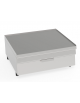 Piano di lavoro neutro da banco, in acciaio inox AISI 304 - con 1 cassetto GN 2/1 - cm 70x60x30h