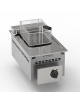 Friggitrice elettrica trifase-7.5kw da incasso, 1 vasca AISI 304 dim. cm 22,5x34x22,5h-8 lt- dim tot. cm 35x60x30
