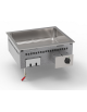 Bagnomaria elettrico da incasso 1 vasca da cm 63x51x16,5, capacità GN2/1 - monofase Kw 2,6 - cm 70x60x26,6h