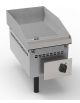 Fry top elettrico monofase-3kw da incasso, piastra liscia cromata - sup. di cottura cm 34,6x56,4  - dim. 35x60x26,6h