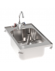 Lavello da incasso Lt 23 - dotato di una vasca stampata con angoli arrotondati, piletta di scarico da 1,5” - cm 35x60x24,1h