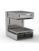 Salamandra elettrica monofase con piano mobile -  sup. di cottura cm 40x35 - dim. tot. cm 40x54,8x50h