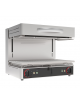 Salamandra elettrica trifase con piano mobile -  sup. di cottura cm 60x35 - dim. tot. cm 60x54,8x50h