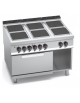 CUCINA ELETTRICA 6 PIASTRE QUADRE + FORNO ELETTRICO 2/1 CM 120X90X90H