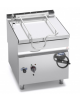 BRASIERA ELETTRICA CON VASCA RIBALTABILE MANUALE DA 80 LITRI - VASCA E FONDO INOX - POTENZA KW 9,6 - CM 80X90X90H