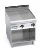 FRY TOP ELETTRICO 1/2 liscio + 1/2 rigato SU VANO APERTO CM 80x90x90H  POTENZA kW 11,4