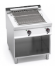 Griglia elettrica su mobile a giorno trifase - 10,8 kw, con griglia mm  543 x 620 - cm 80x90x90h