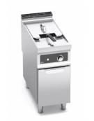 Friggitrice elettrica su mobile -1 Vasca lt. 22 - ALTA POTENZA 22 Kw- Comandi elettronici - cm 40x90x90h