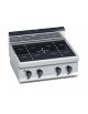 CUCINA AD INFRAROSSO CON PIANO DI COTTURA IN VETROCERAMICA N° 4 ZONE DA BANCO -  CM. 80X71,4X29H
