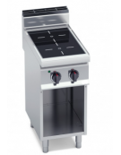 CUCINA AD INFRAROSSO CON PIANO DI COTTURA IN VETROCERAMICA N° 2 ZONE SU VANO SU MOBILE - CM. 40X71,4X90H