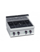 CUCINA AD INDUZIONE 4 ZONE DA BANCO - Adatte a pentole fondo liscio - CM. 80X71,4X29H