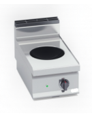 Cucina da banco ad induzione per Wok - potenza Kw 3,5 - cm 40x71,4x29h
