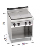 TUTTAPIASTRA ELETTRICO SU VANO 80x70x90h