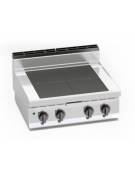 Tuttapiastra elettrico da banco - ALTA POTENZA - zone cottura in ghisa 4x3 kw - cm 80x71,4x29h