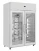 Armadio refrigerato 2 porte a vetri GN 2/1 inox , refrigerazione ventilata - temperatura +3/+10°C - Cm 140x89,1x204,5h