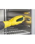 Armadio refrigerato GN 2/1 inox con 2 porte a vetri, refrigerazione ventilata - temp. +2/+10°C - classe C - cm 140x89,1x204,5h