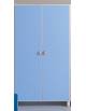 MOBILE CONTENITORE 2 ANTE COLORE A SCELTA E 3 VANI INTERNI, STRUTTURA NOBILITATO BETULLA O LARICE - cm 104x41x148H