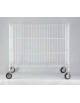 Carrello pieghevole plastificato per biancheria in acciaio verniciato - cm 80x51x72h