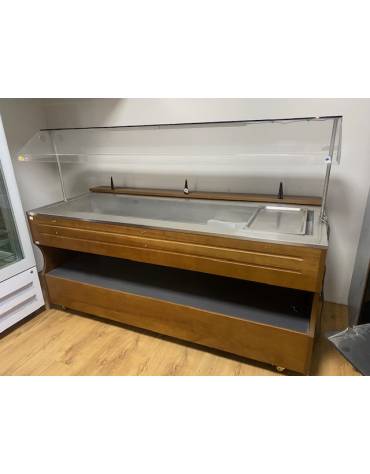 Carrello espositore buffets caldo a bagnomaria cm. 206x79x149h - USATO