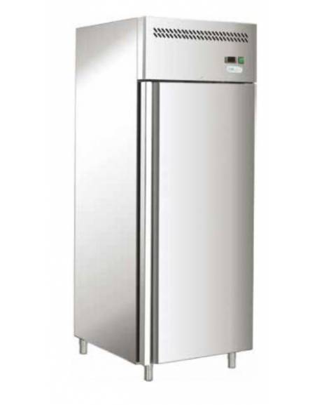 Armadio frigorifero verticale 1 porta Lt 700 ventilato 0° +8°C in acciaio inox - classe D - sbrinamento automatico- cm 74x83x201