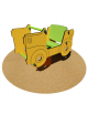 Gioco a molla Automobile ad 1 posto con sagoma in in bilaminato stratificato HPL - cm 101x48x78h