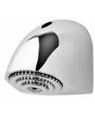 Soffione doccia a parete antivandalo ed antipiccagione con diffusore getto fisso