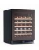 Cantinetta per vino ventilata - porta in vetro nero senza cornice - N° 52 Bottiglie vino - +2°C /+20°C - cm 59,5x57,3x82h