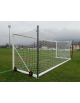 Porta calcio cm 732x244. mobile, in alluminio, con sistema di tensionamento rete con pali posteriori verticali