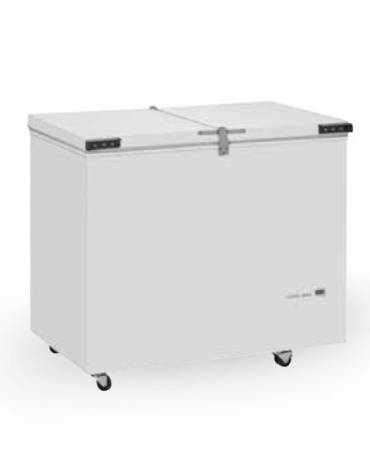 Congelatore orizzontale a pozzetto -15°/-25°C - Capacità Lt 302 - apertura porte con sistema Flip-flop - cm 101x67,4x89,7h