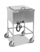 Carrello termico a bagnomaria a giorno con coperchio - capacità 1 x 1/1 GN cm 49x60x90h