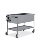 Carrello termico telaio a giorno capacità 3 x 1/1 GN - cm 114x60x84h