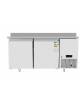 Tavolo refrigerato pasticceria con alzatina - 2 porte - Ventilato -2° +8°C - CLASSE A - TROPICALIZZATO - cm 151×80×95h